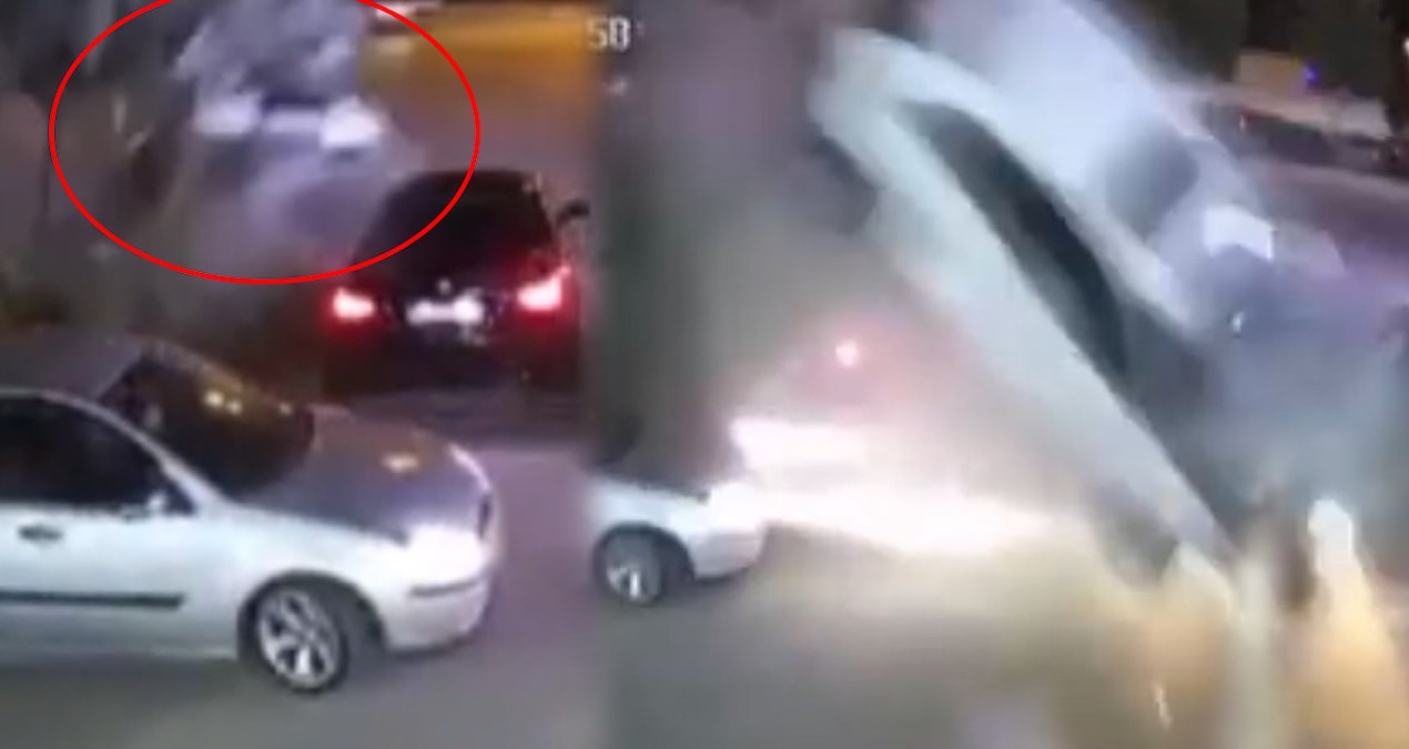 3 aracin uzerinden ucup takla atti felaketten kil payiyla kurtuldular F5w8JD2V